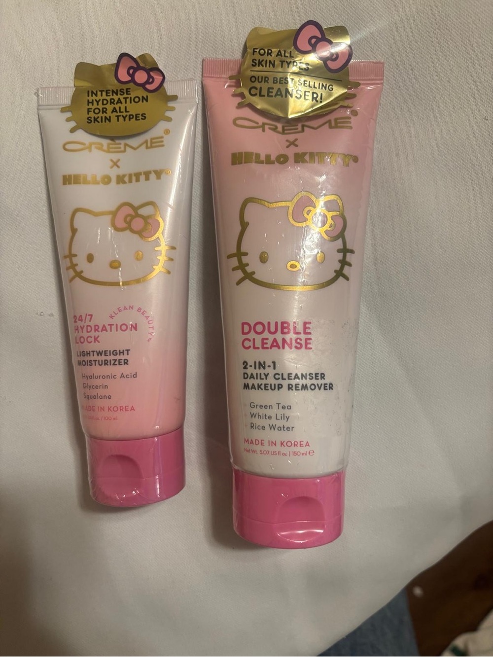 Hello Kitty Pink Daily Double Cleanse & Hydration Duo